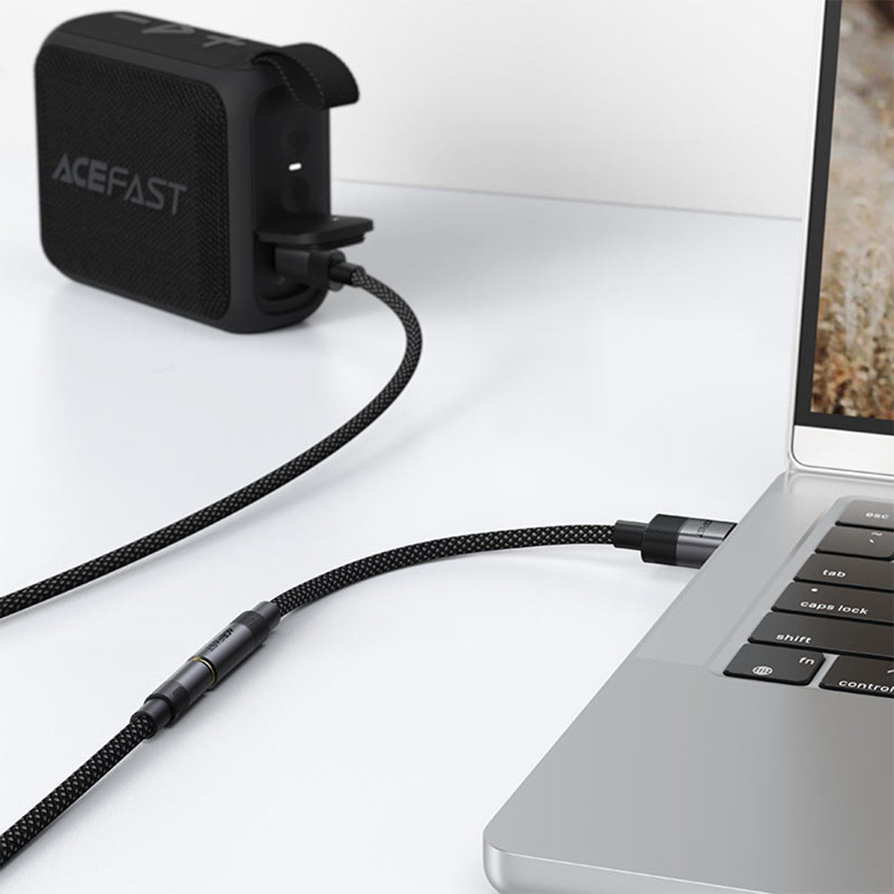Adapter Audio Acefast J13, USB-A - 3,5 mm, Czarny