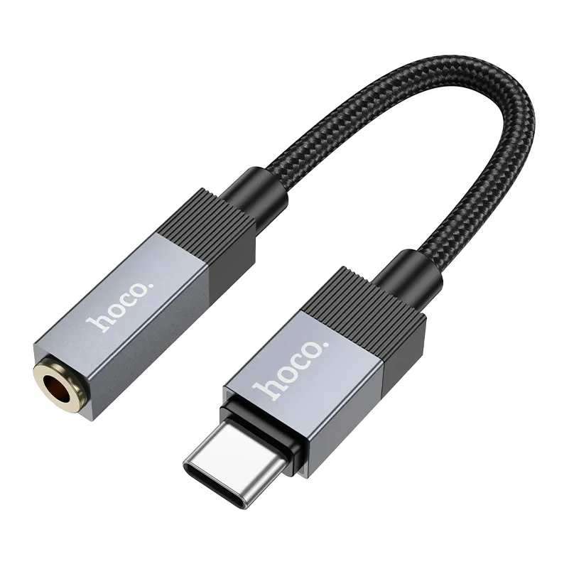 USB-C Audio Adapter - 3.5mm HOCO UPA32C, Black