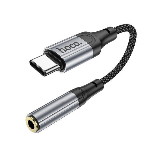 Adapter Audio USB-C - 3.5mm HOCO LS36, Szary