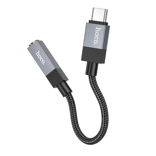 Adapter audio USB-C - 3,5 mm HOCO UPA32C, czarny