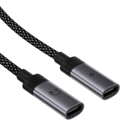 Adapter Audio USB-C - 2 x USB-C Acefast J14, Czarny
