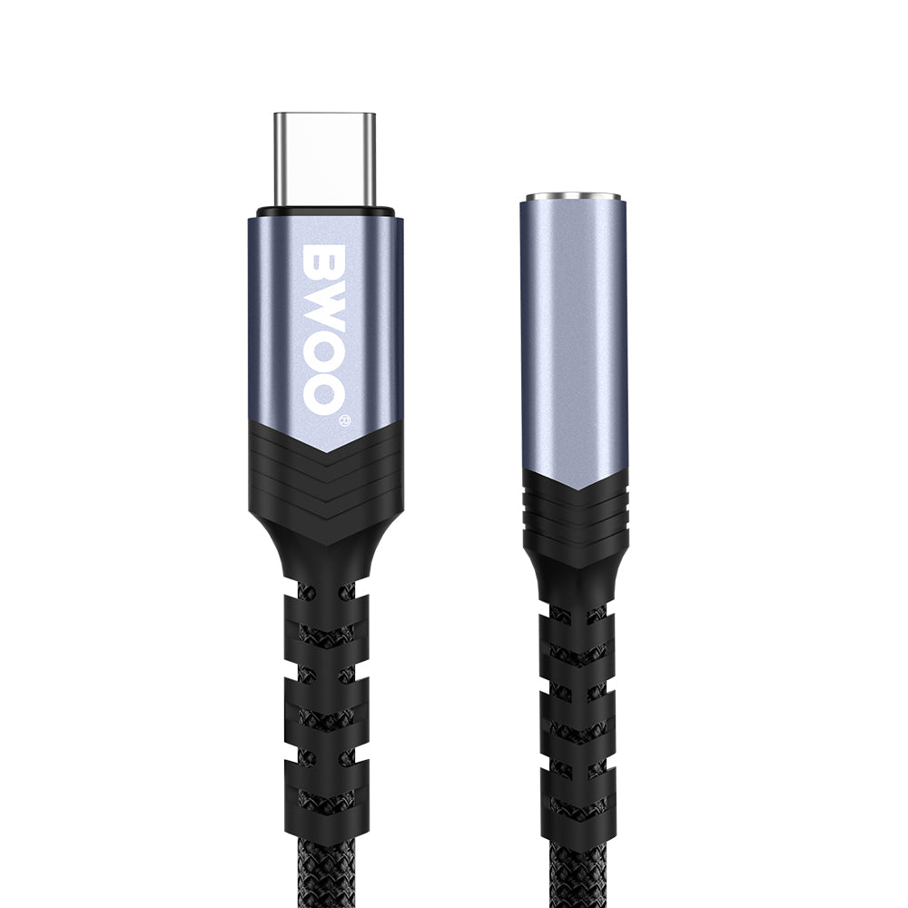 Adapter Audio USB-C - 3.5mm BWOO BZ47, Czarny