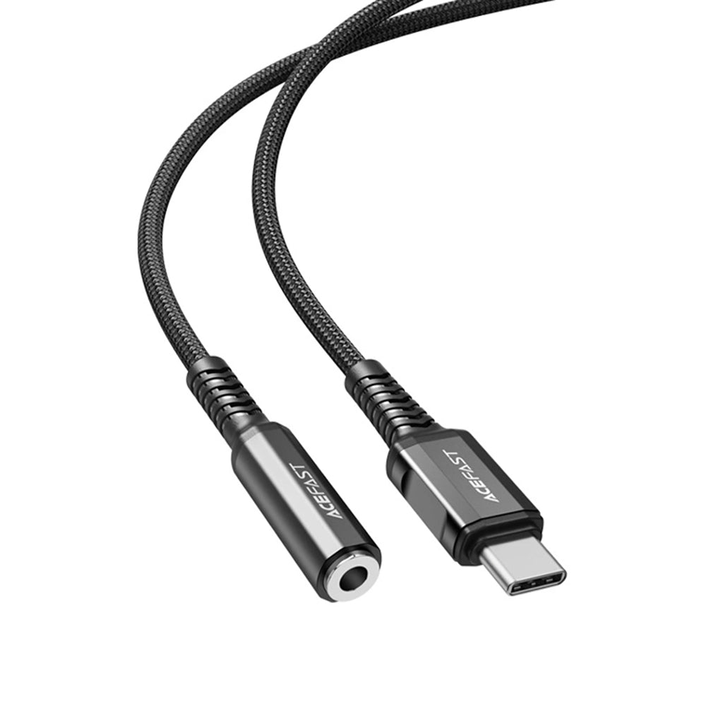 Adapter Audio USB-C - 3.5mm Acefast C1-07, Czarny