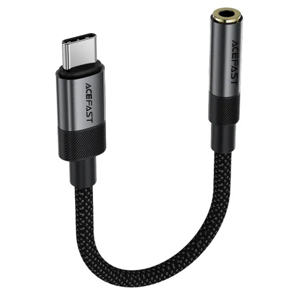 Adapter Audio USB-C - 3.5mm Acefast J12, Czarny