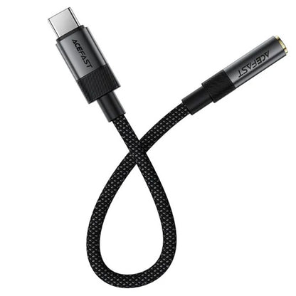 Adapter Audio USB-C - 3.5mm Acefast J12, Czarny