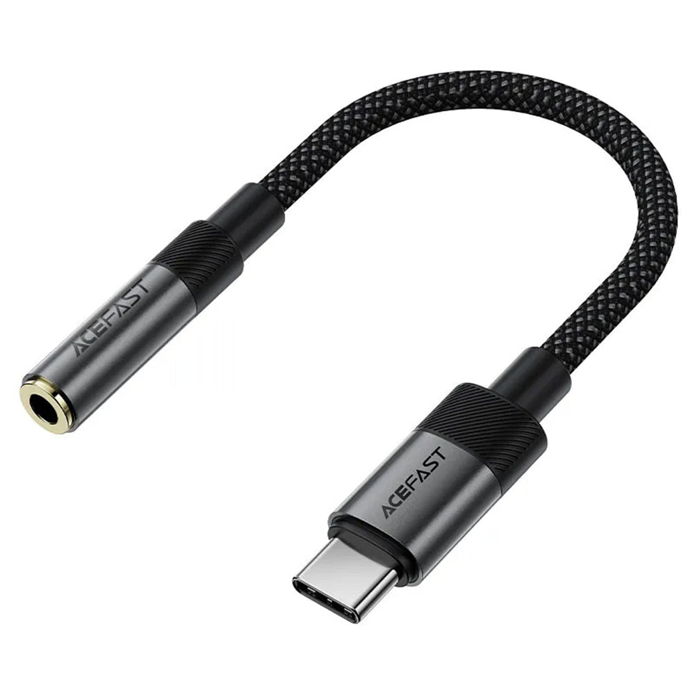Adapter Audio USB-C - 3.5mm Acefast J12, Czarny