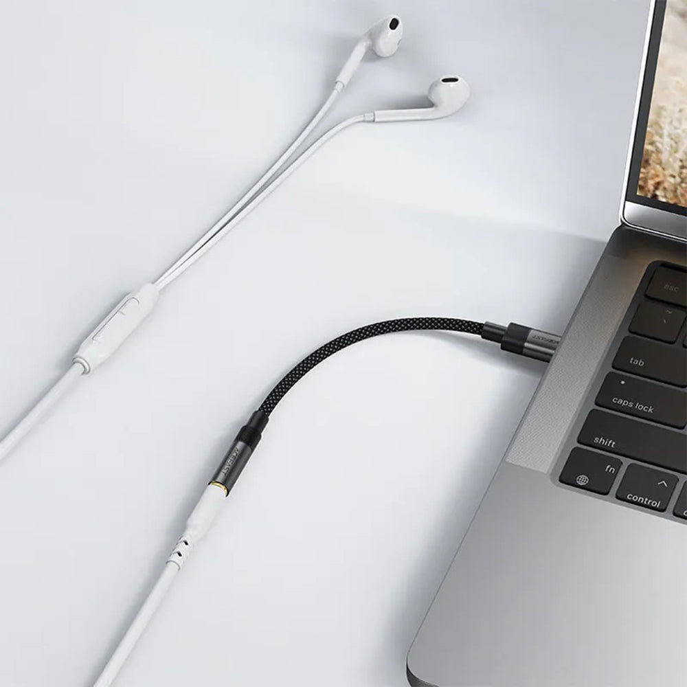 Adapter Audio USB-C - 3.5mm Acefast J12, Czarny