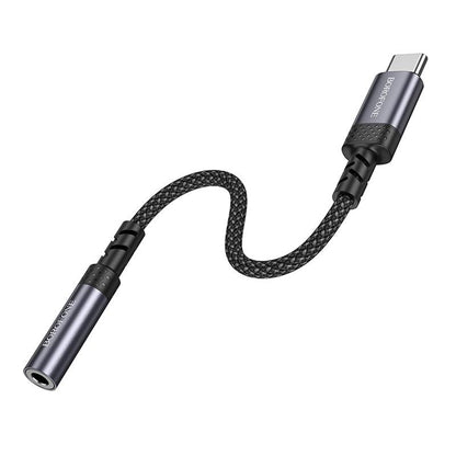 Adapter audio USB-C - 3,5 mm Borofone BV24, szary