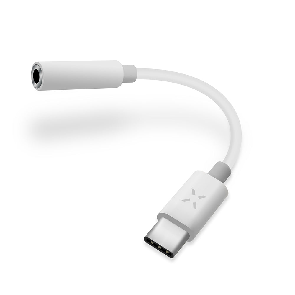 Adapter Audio USB-C - 3.5mm Fixed, Biały