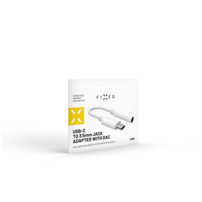 Adapter Audio USB-C - 3.5mm Fixed, Biały