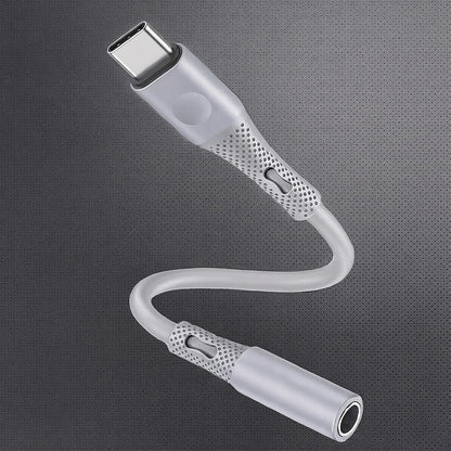 Adapter Audio USB-C - 3.5mm Techsuit AC1 SoundFlex, Szary