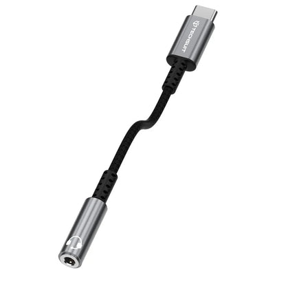 Adapter Audio USB-C - 3.5mm Techsuit AC14 SonicPiX, Szary