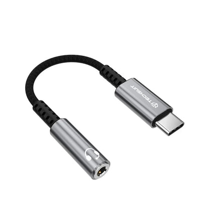 Adapter Audio USB-C - 3.5mm Techsuit AC14 SonicPiX, Szary