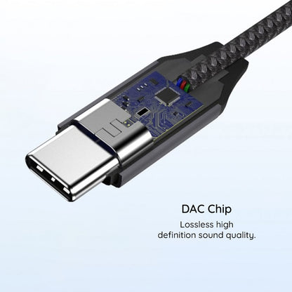 Adapter Audio USB-C - 3.5mm Techsuit AC8 MusicDox, Szary