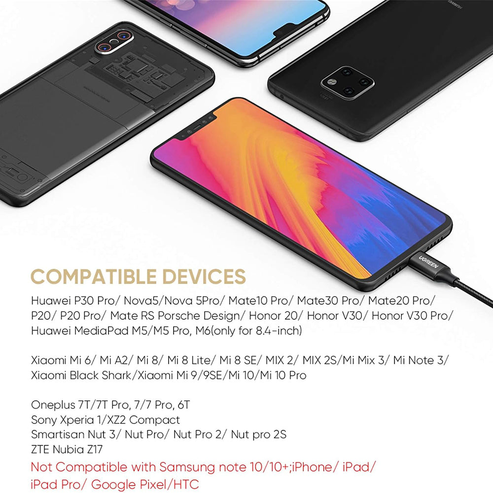 Adapter Audio USB-C - 3.5mm UGREEN AV142, Czarny