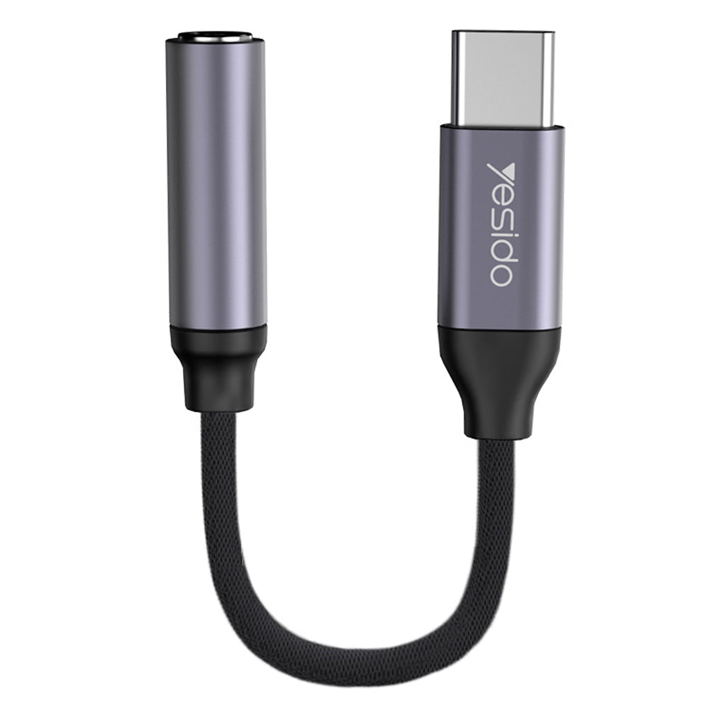 Adapter Audio USB-C - 3.5mm Yesido YAU19, Czarny