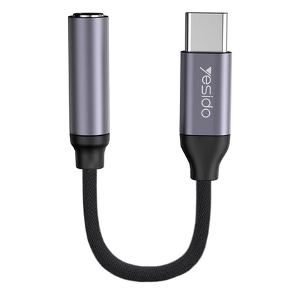 Adapter Audio USB-C - 3.5mm Yesido YAU19, Czarny