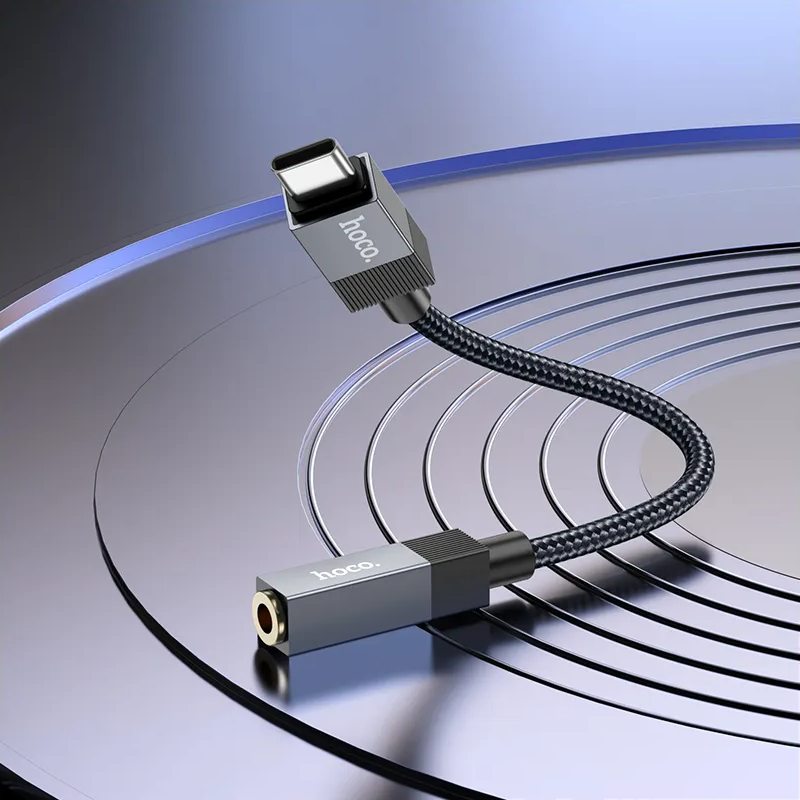 USB-C Audio Adapter - 3.5mm HOCO UPA32C, Black
