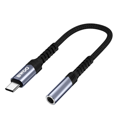 Adapter Audio USB-C - 3.5mm BWOO BZ47, Czarny