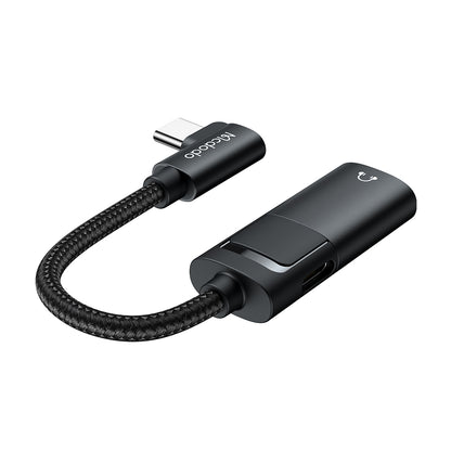 Adapter Audio USB-C - USB-C / 3,5 mm McDodo CA-1880, Czarny