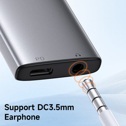 Adapter Audio USB-C - USB-C / 3.5mm McDodo CA-5050 Wales, Szary