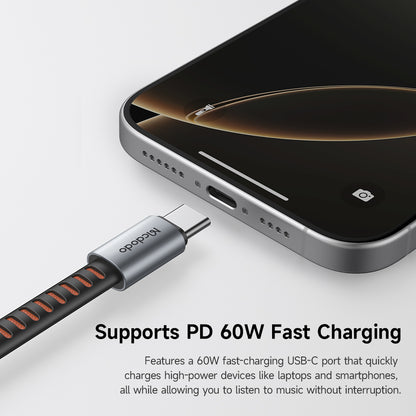 Adapter Audio USB-C - USB-C / USB-C McDodo CA-3370, Szary