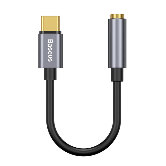 Adapter audio 3,5 mm - USB-C Baseus L54, szary CATL54-0G