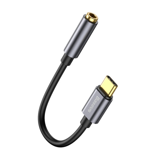 Adapter audio 3,5 mm - USB-C Baseus L54, szary CATL54-0G
