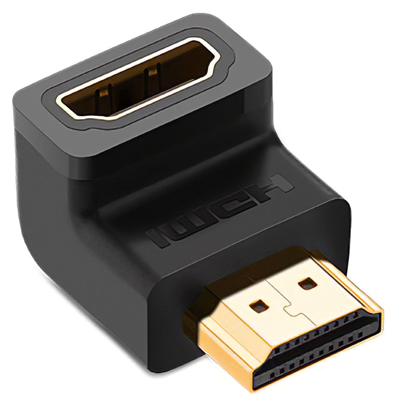 Adapter wideo UGREEN HD112 Up Angle, HDMI - HDMI, 4K, czarny