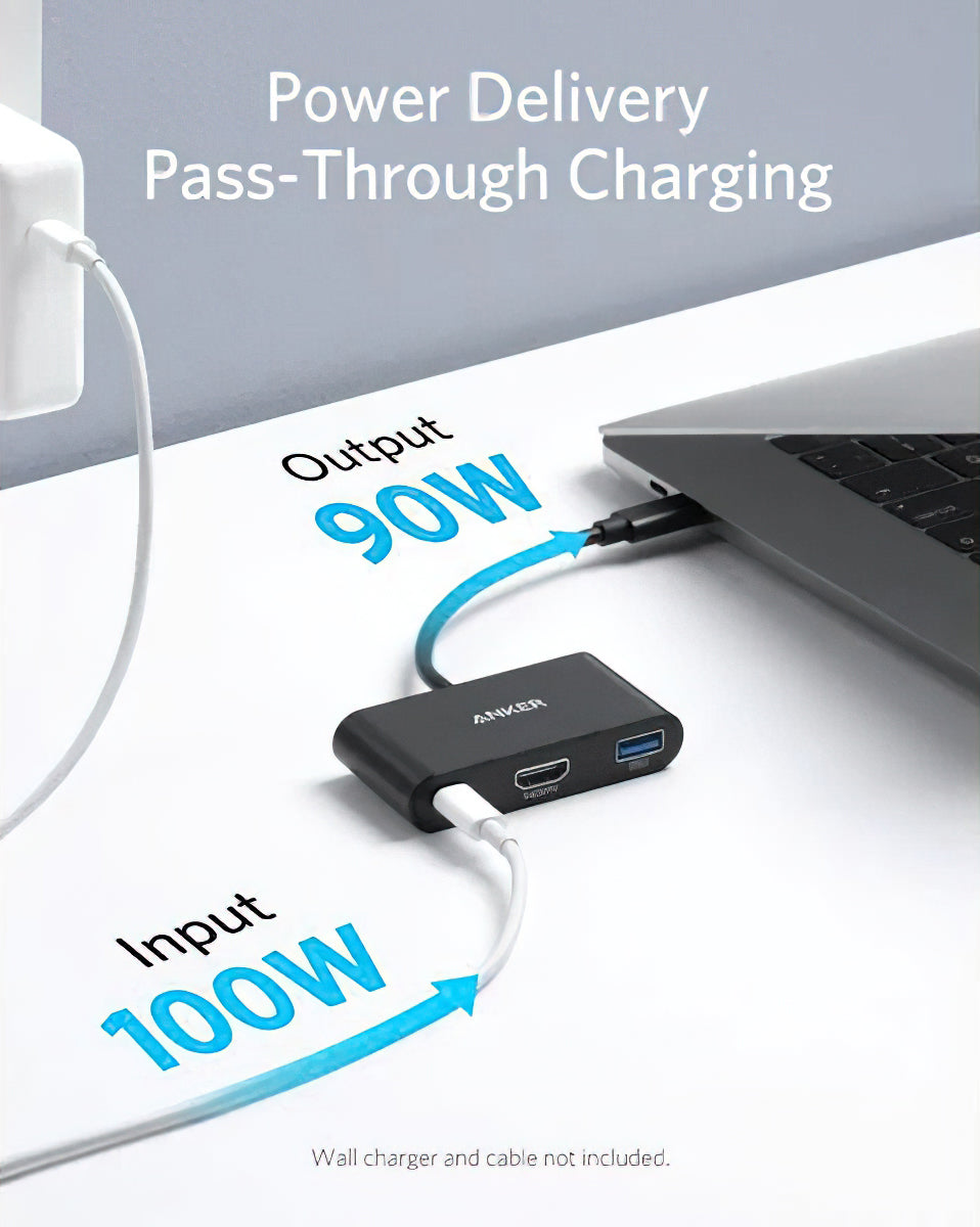 Adapter Audio i Video USB-C - USB-C / HDMI / USB-A Anker PowerExpand, Czarny A8339HA1