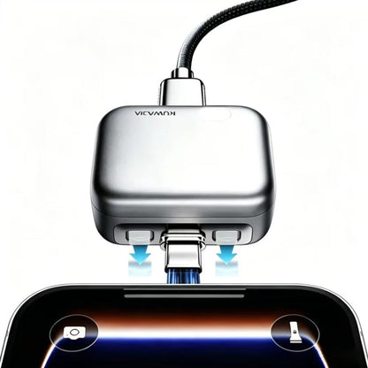USB-C Auto Disconnect Adapter KUWAJIA KH-51 for Power with Automatic Disconnection and Battery Protection, Silver
