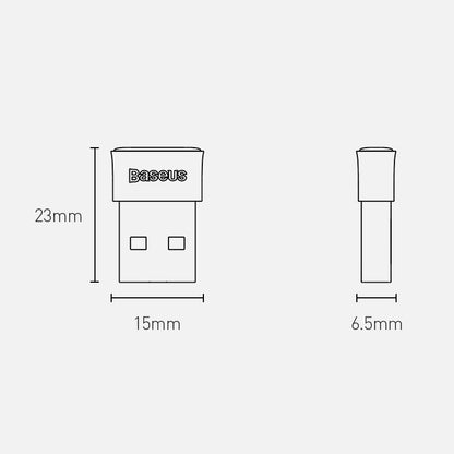 Adapter Baseus Bluetooth USB BA04, czarny ZJBA00000001