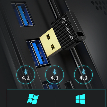Adapter Bluetooth USB Orico BTA-508, Czarny