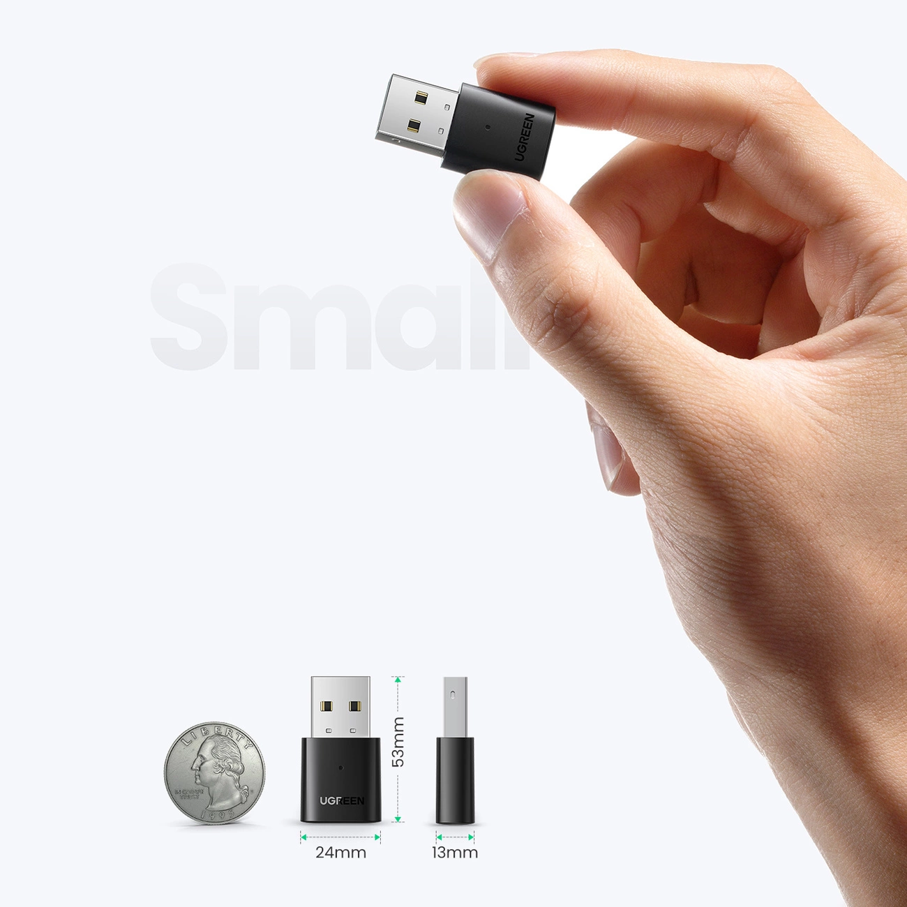 UGREEN CM390 USB Bluetooth Adapter (80889) New Version, Black