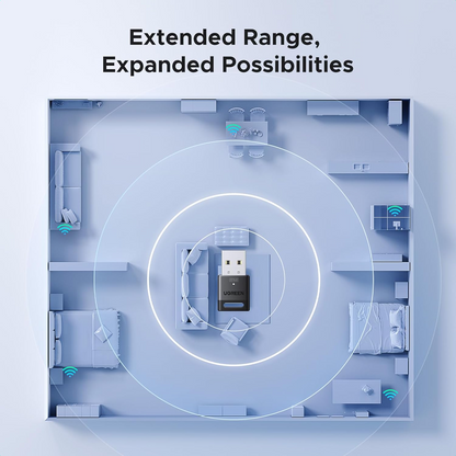 Adapter Bluetooth USB UGREEN CM748 (75073), Czarny