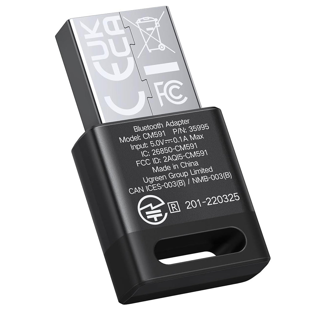 Adapter Bluetooth USB UGREEN CM591 (35995), Czarny