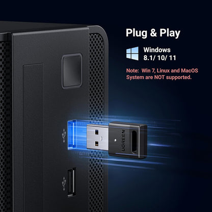 Adapter Bluetooth USB UGREEN CM591 (35995), Czarny