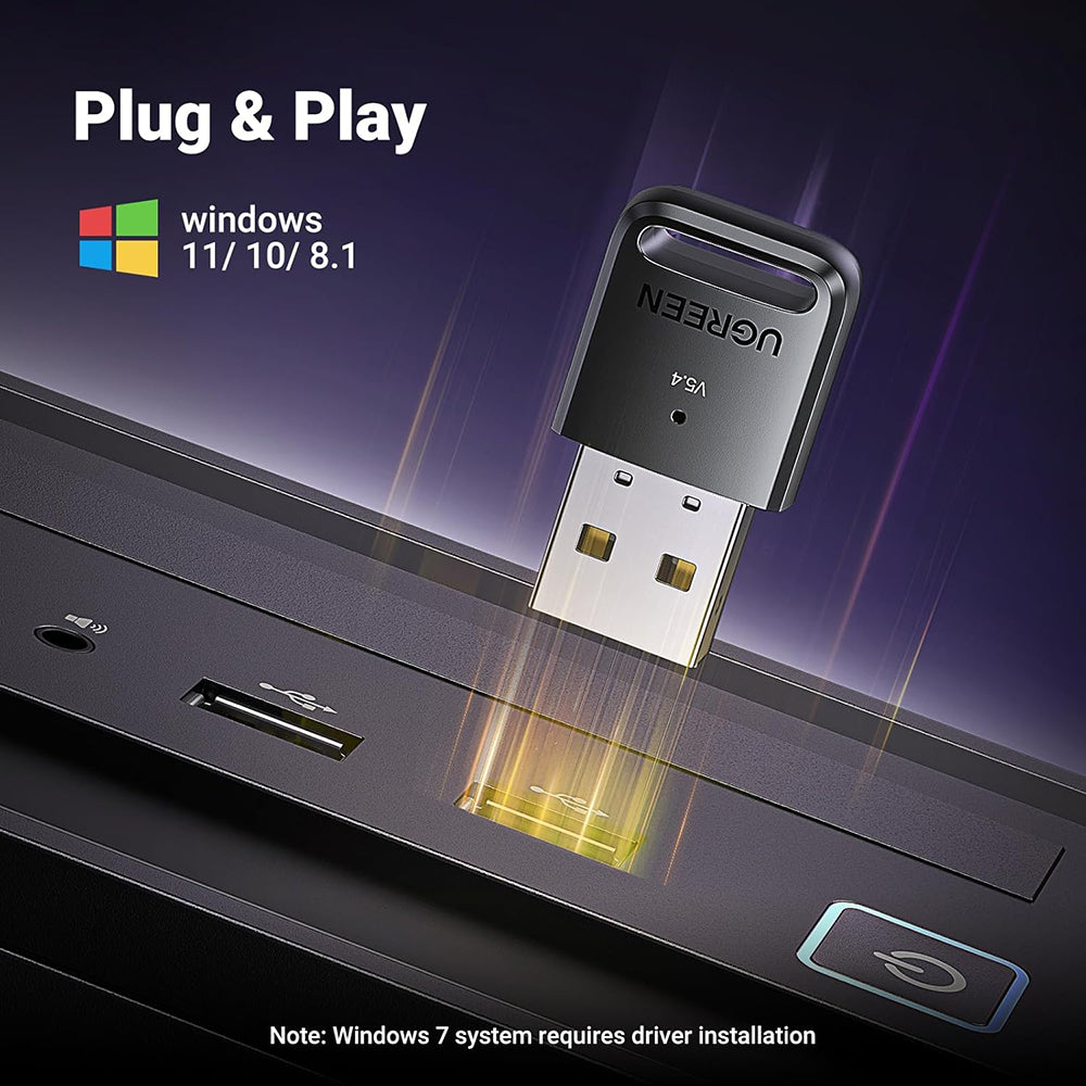 Adapter Bluetooth USB UGREEN CM748 (35058), Czarny