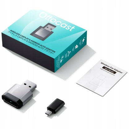 Bezprzewodowy adapter Carplay / Android Auto Ottocast Mini Nova dla Apple iPhone / Android Series CA530-T3