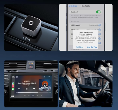 Adapter Carplay / Android Auto Wireless Ottocast Mini Cube Style B dla Apple iPhone / Android Series CP88-T2