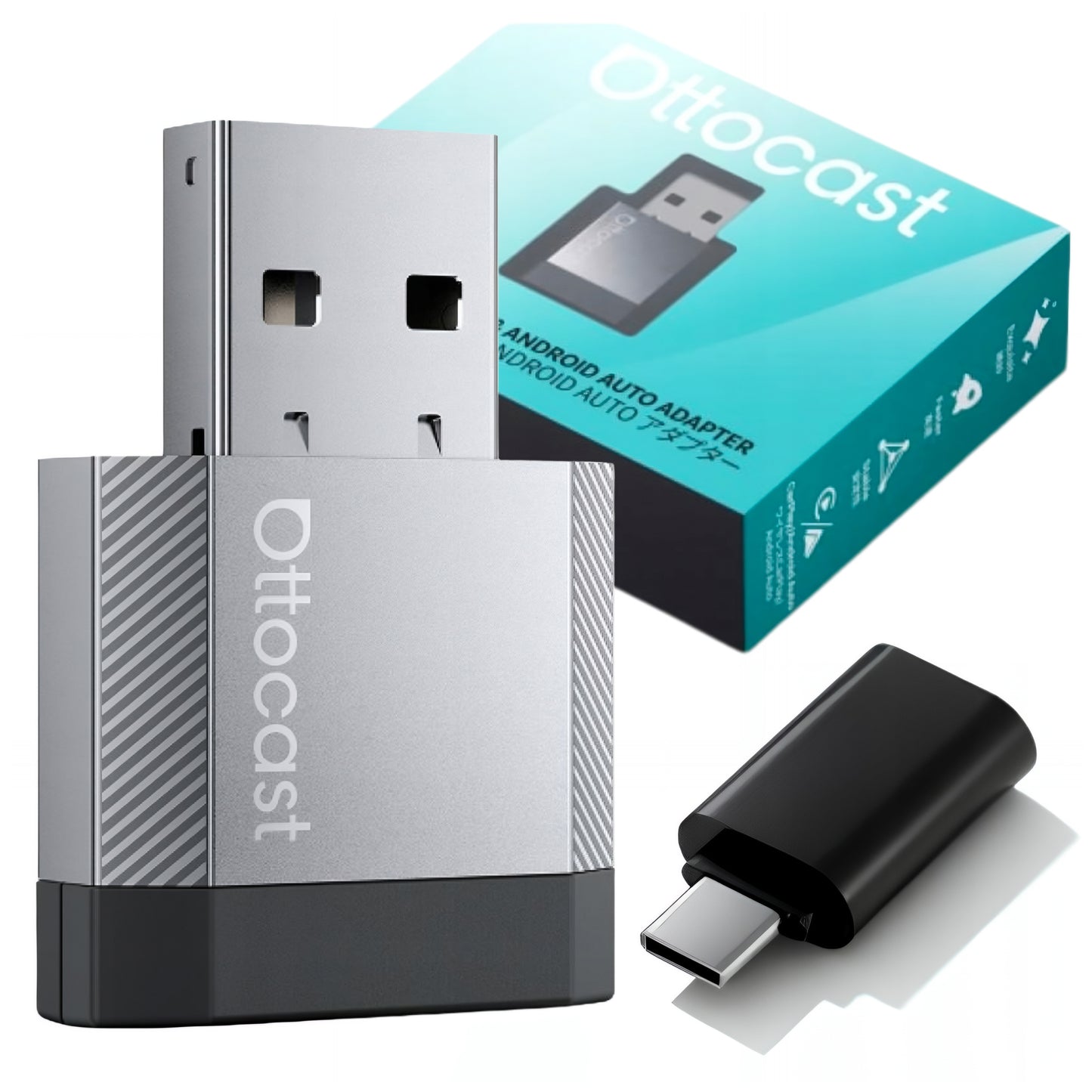 Bezprzewodowy adapter Carplay / Android Auto Ottocast Mini Nova dla Apple iPhone / Android Series CA530-T3
