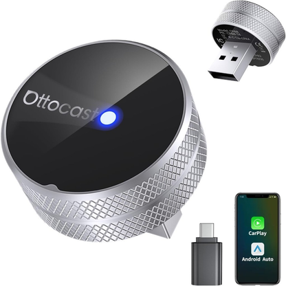 Bezprzewodowy adapter Carplay / Android Auto Ottocast Mini Slim Tube dla Apple iPhone / serii Android CP88-T4