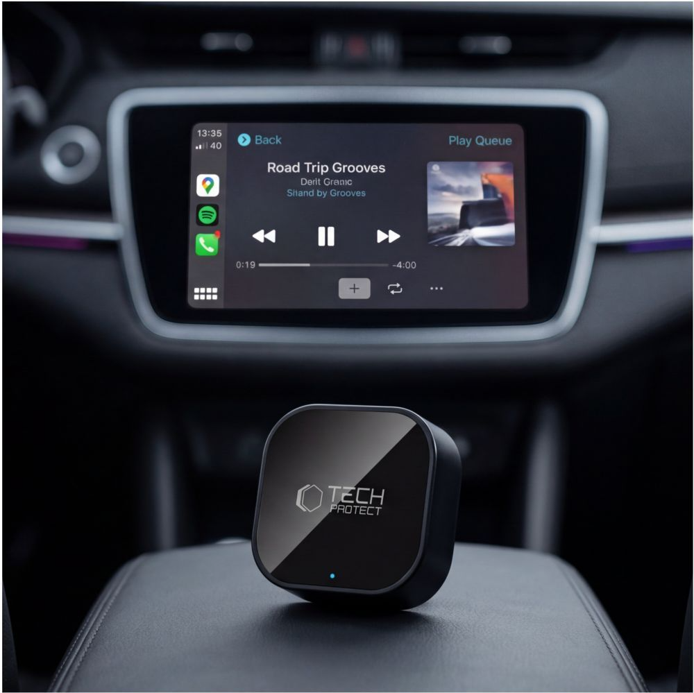 Bezprzewodowy adapter Carplay / Android Auto Tech-Protect UltraBoost CA01 dla Apple iPhone / serii Android