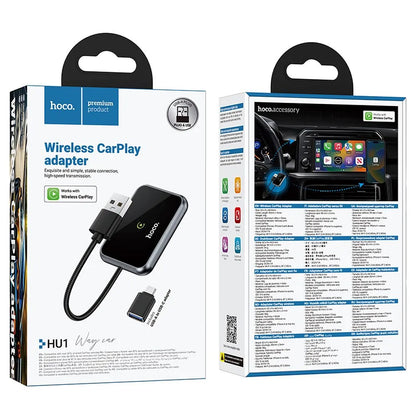 HOCO HU1 Wireless Carplay Adapter for Apple iPhone Series