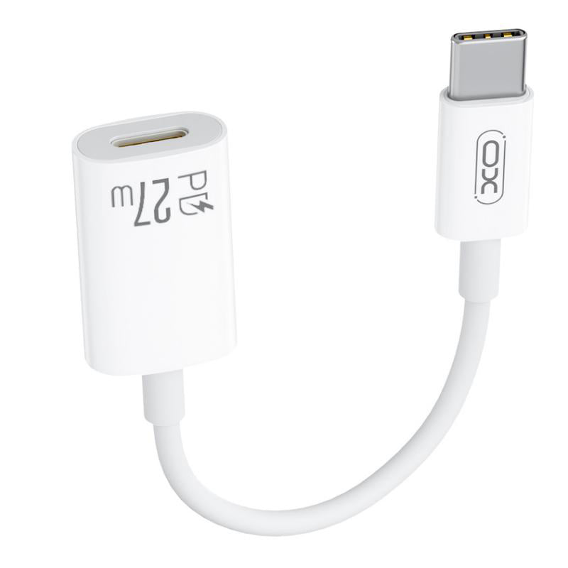 Adapter do danych i ładowania USB-C - Lightning XO Design NB-R268A, Biały