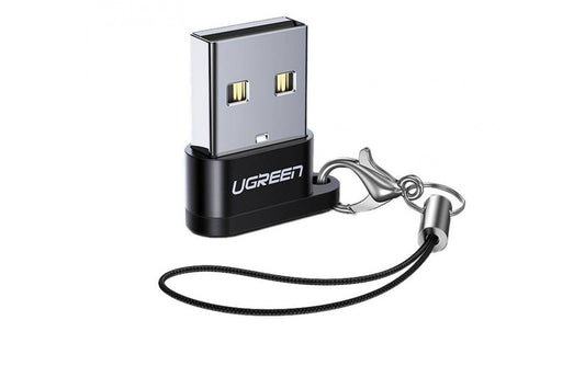 Adapter do danych i ładowania USB-C - USB-A UGREEN US280, Czarny
