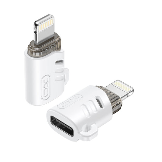 Adapter Danych i Ładowania USB-C - Lightning XO Design NB256E, Biały