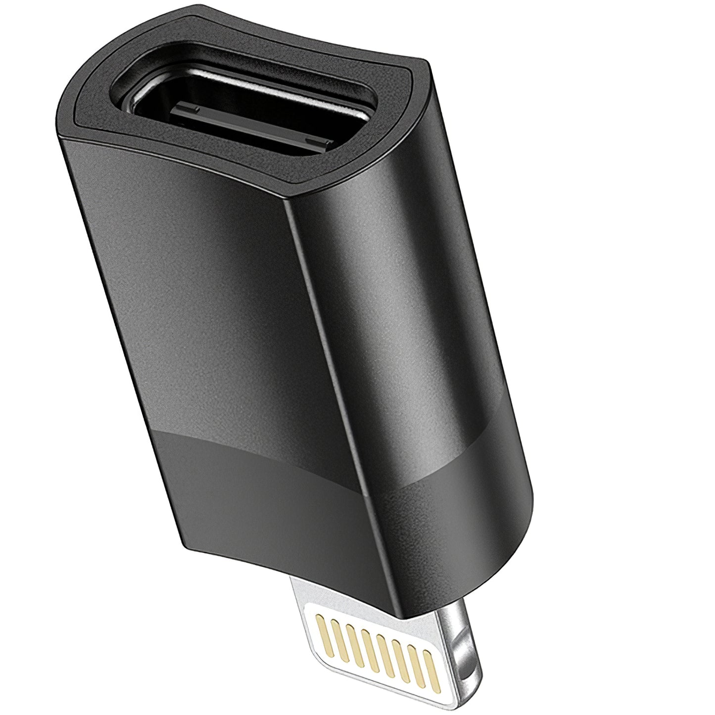 Adapter do ładowania i transmisji danych USB-C - Lightning HOCO UA17, czarny 