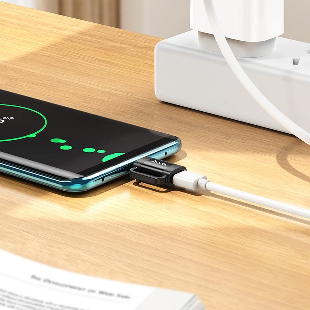 Adapter do danych i ładowania Lightning - USB-C HOCO UA31E, Czarny