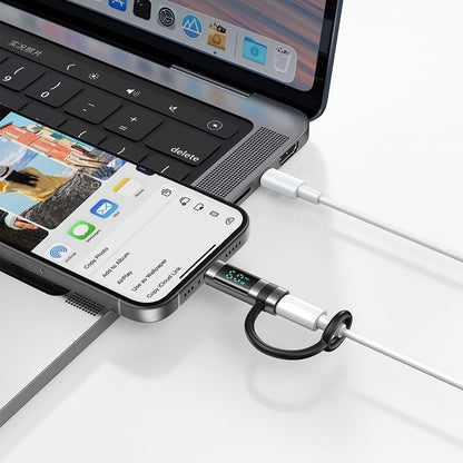 Data and Charging Adapter Lightning - USB-C McDodo OT-0180 Pigeon Display, Black